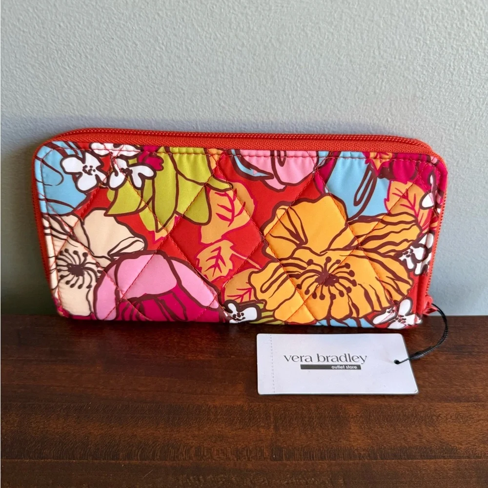 VERA BRADLEY Essential Continental Wallet Midday Garden - Picture 2 of 8